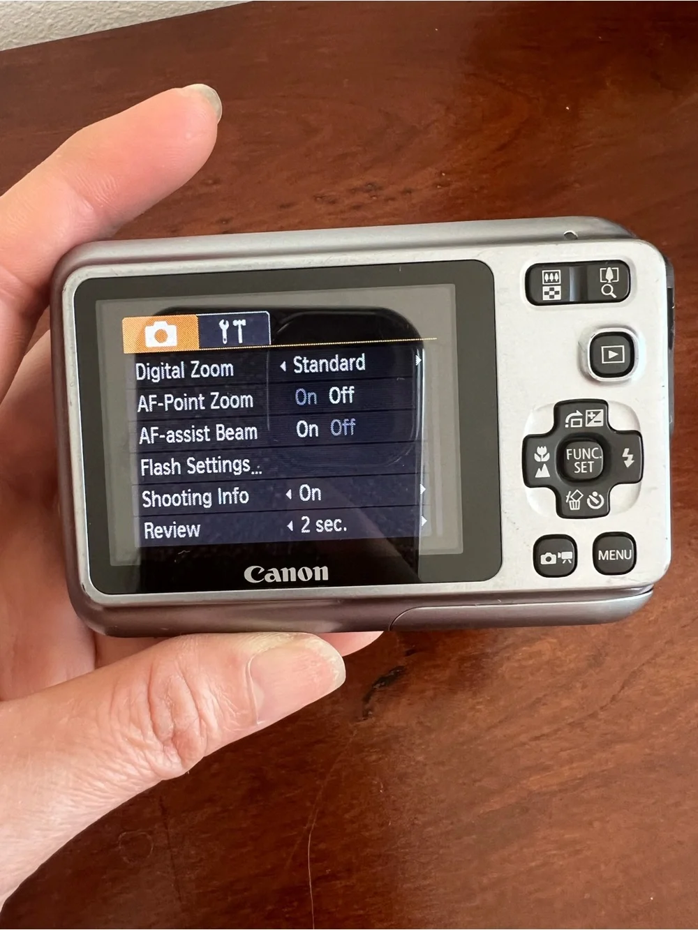 Canon PowerShot A490 Silver and Black Compact Camera